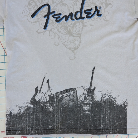 Fender T-shirt Men's Medium Grey Guitar Music - Picture 3 of 7